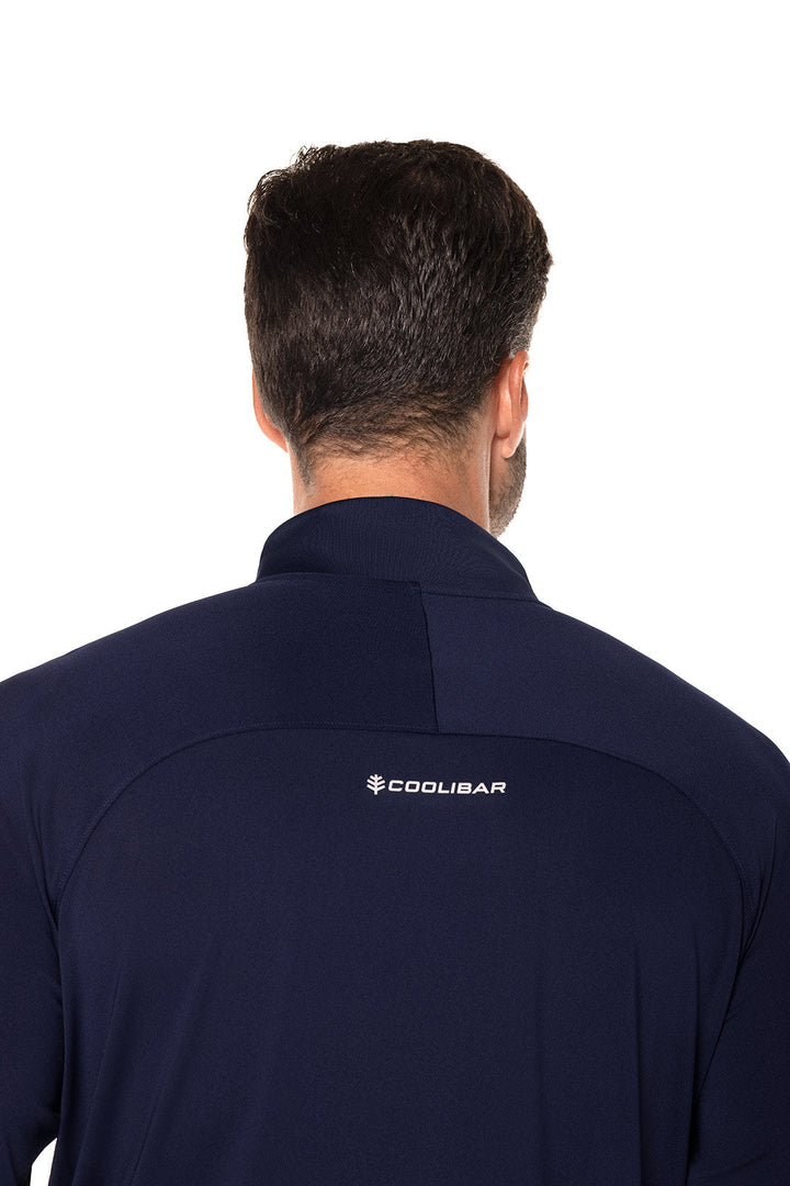 Men's Golf Pullover | Navy position-4