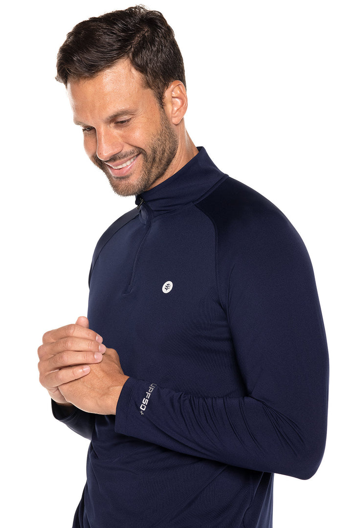 Men's Golf Pullover | Navy position-5