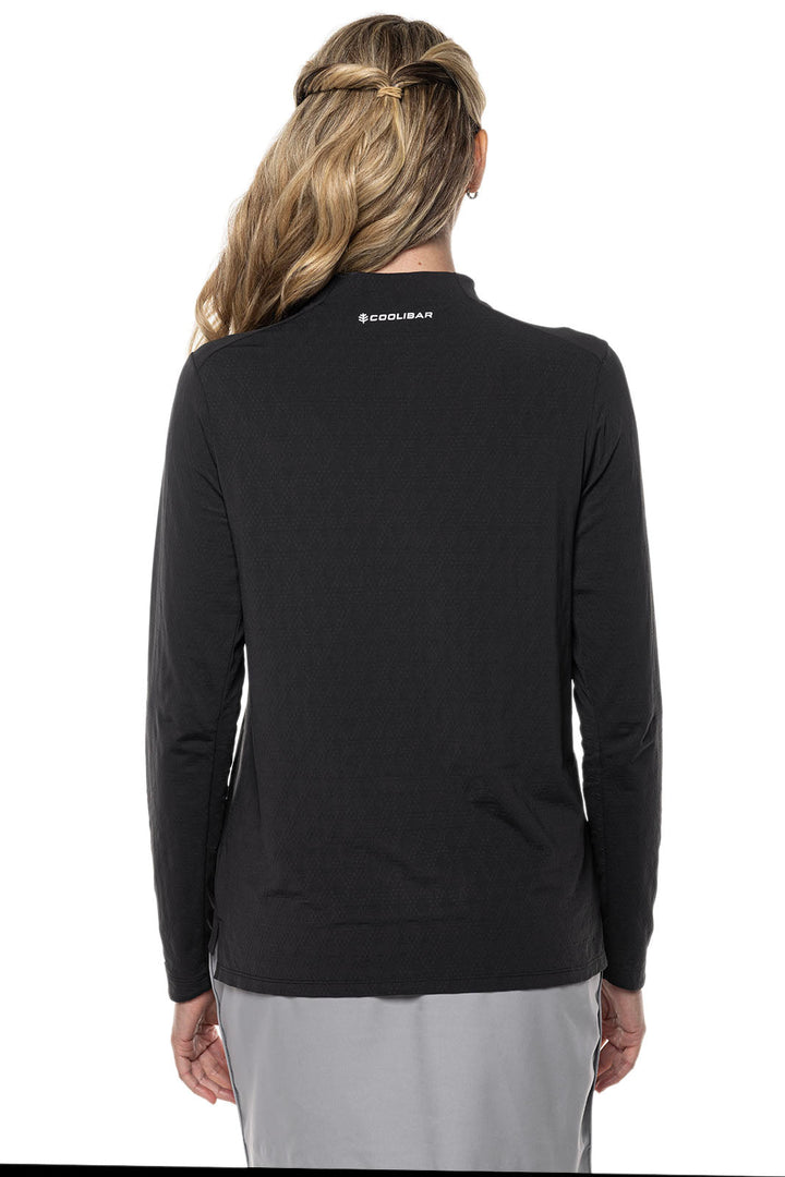 Women's Long Sleeve Pullover | Black Diamond Jacquard position-2