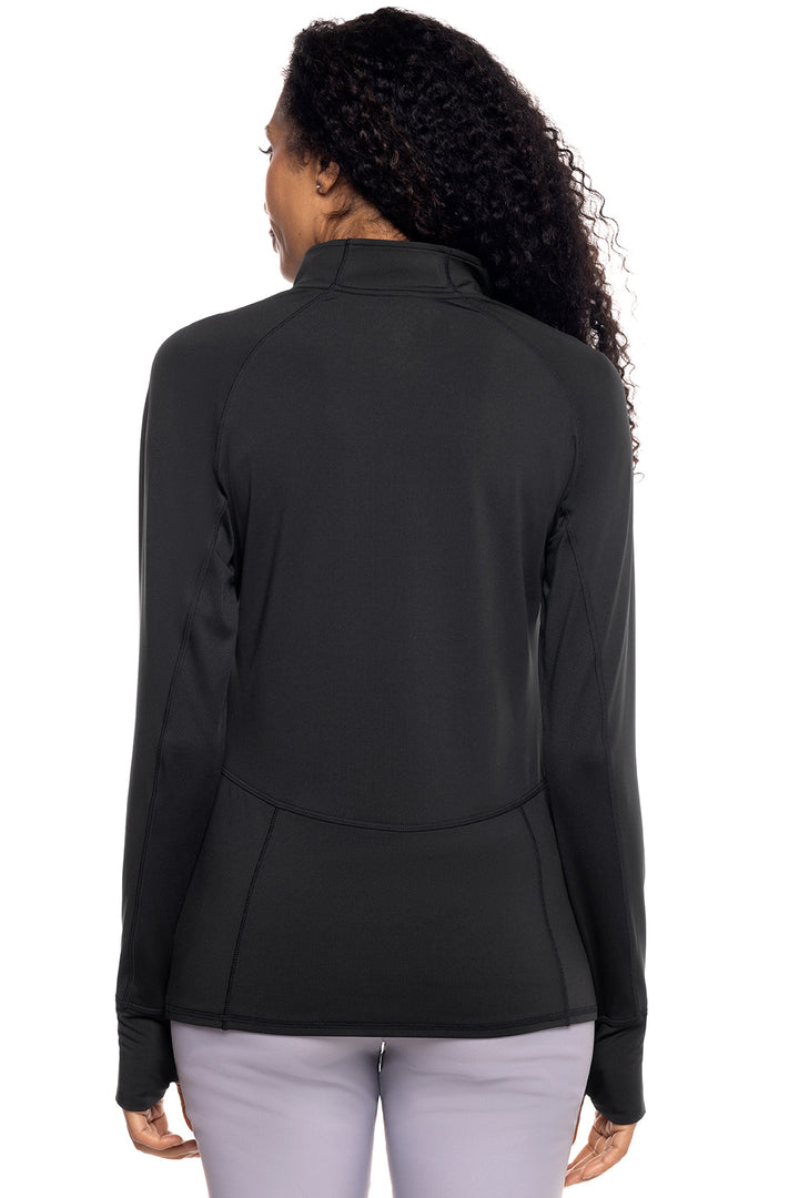 Women's Golf Pullover | Black position-3