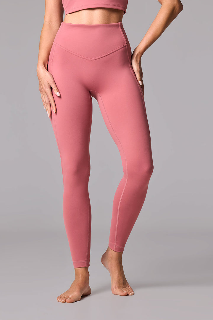 Yoga Leggings | Terracotta Rose position-1