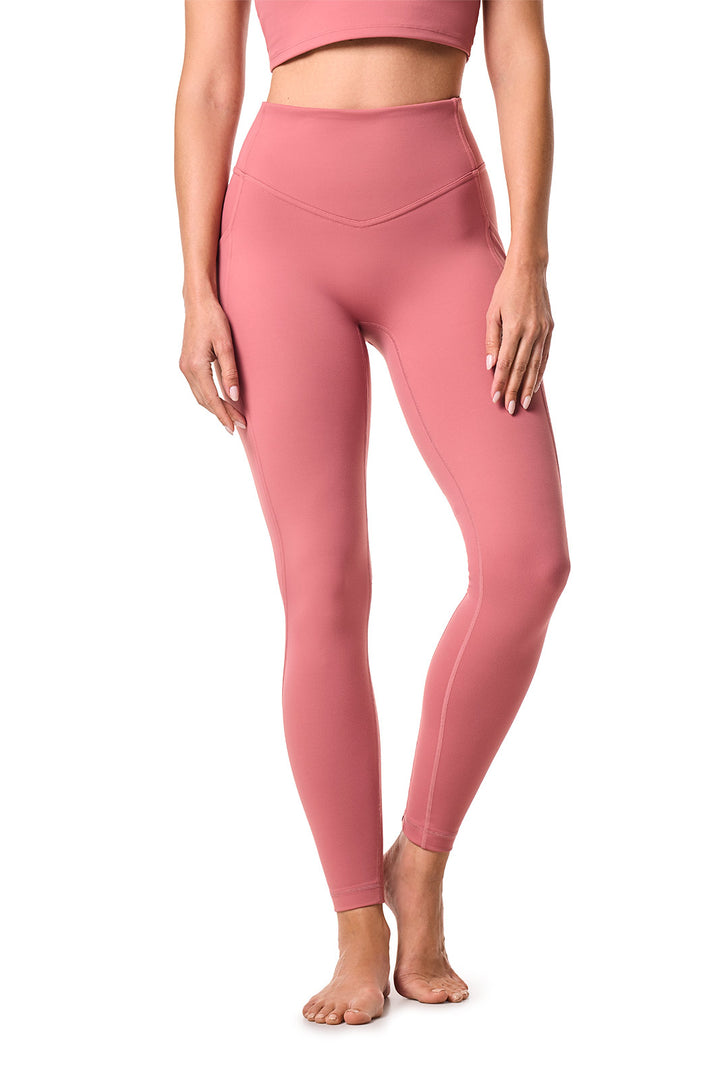 Yoga Leggings | Terracotta Rose position-2