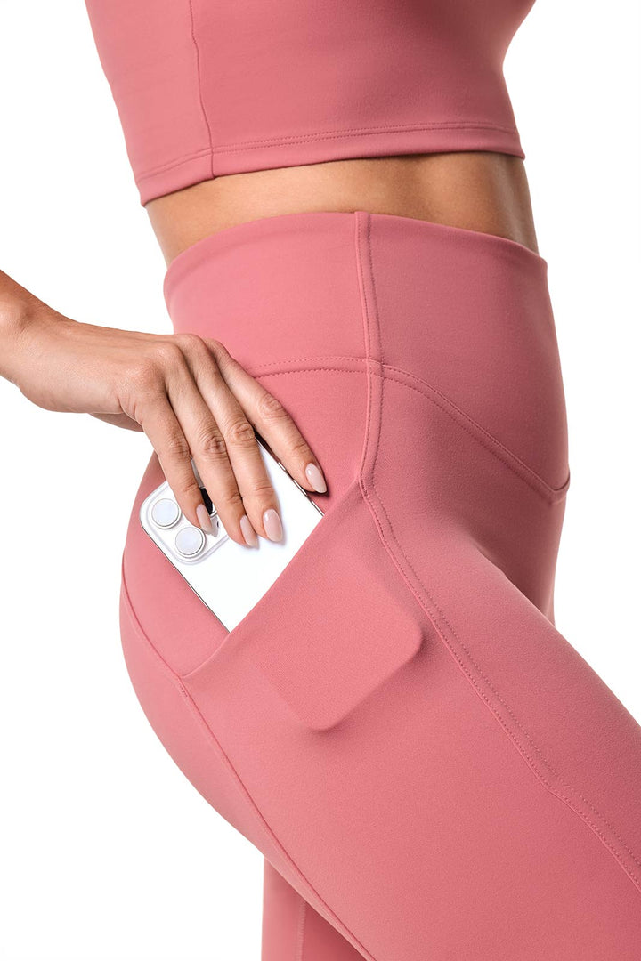 Yoga Leggings | Terracotta Rose position-5