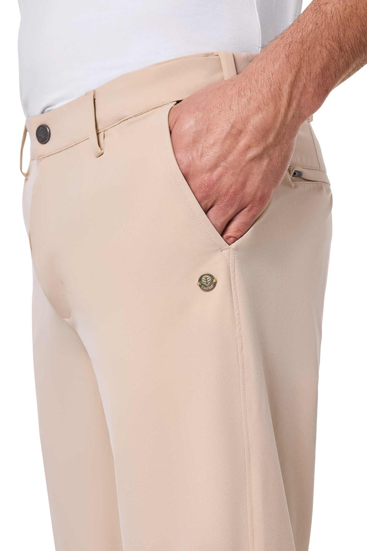 Men's Travel Pants | Pale Khaki position-5