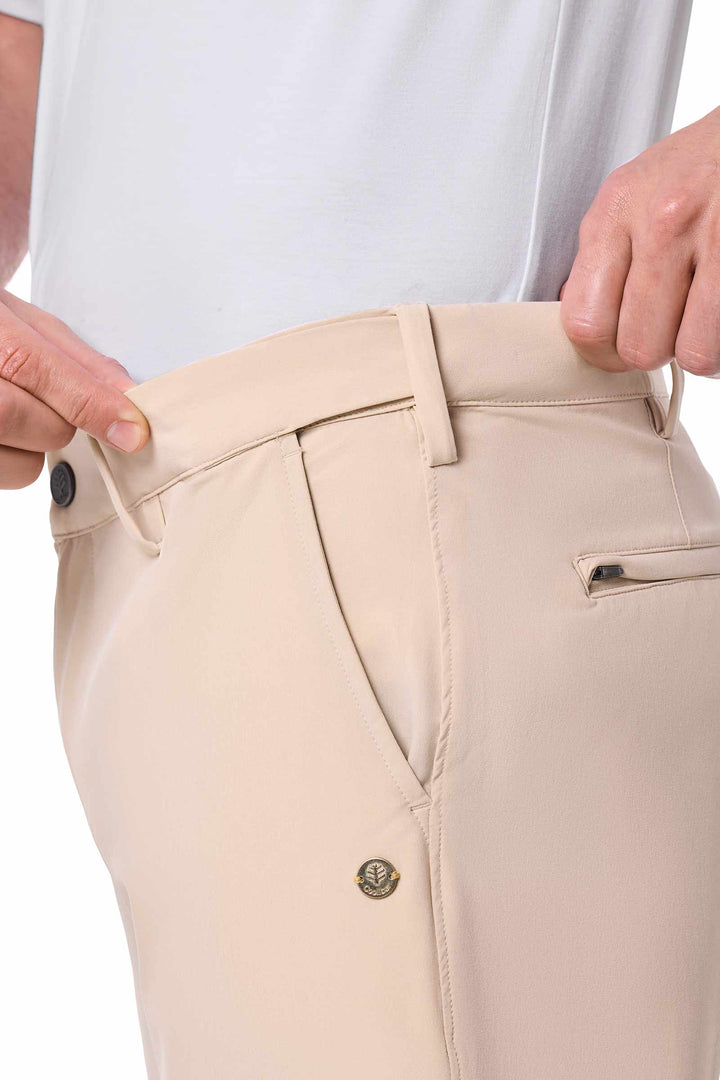 Men's Travel Pants | Pale Khaki position-9