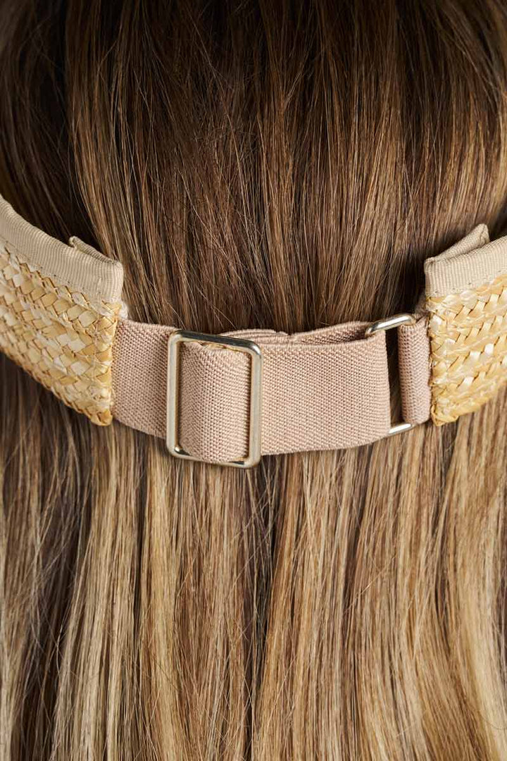 Women's Wheat Straw Visor | Natural position-8