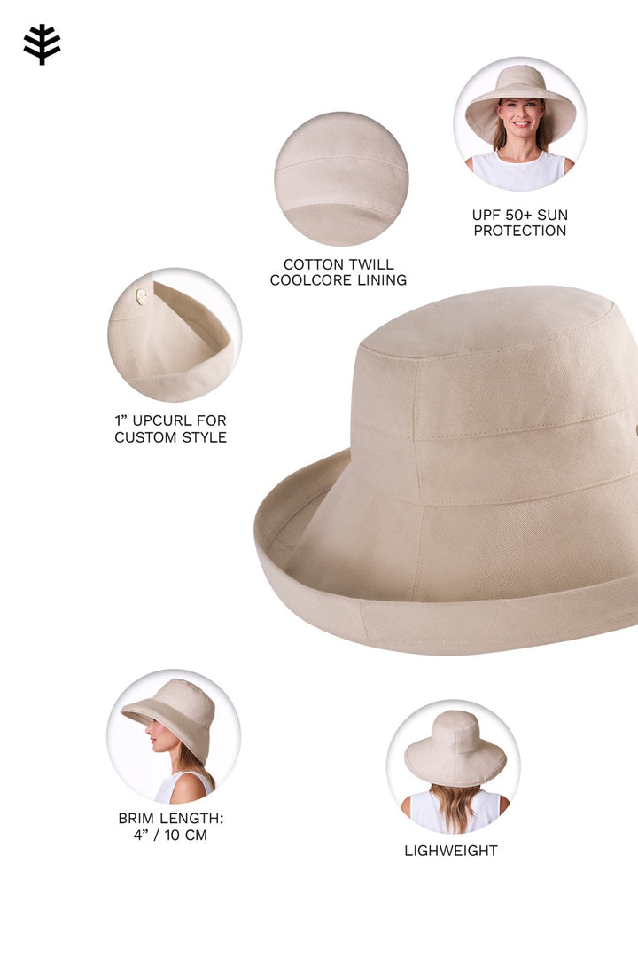 Women's Kettle Brim Hat | Tan position-8