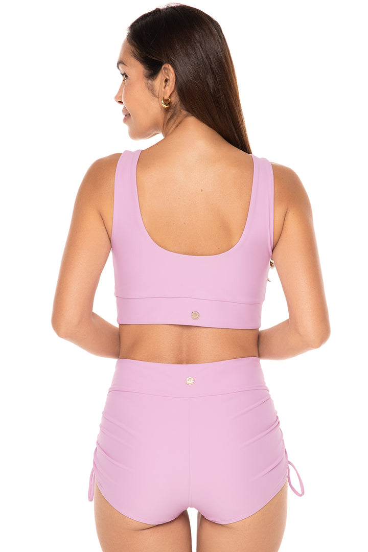 Bikini Swim Crop Top | Peony Pink position-4