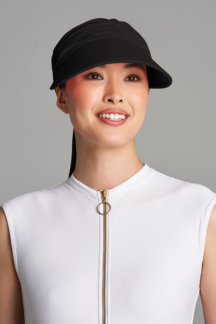 Women's Swim Visor | Black position-1