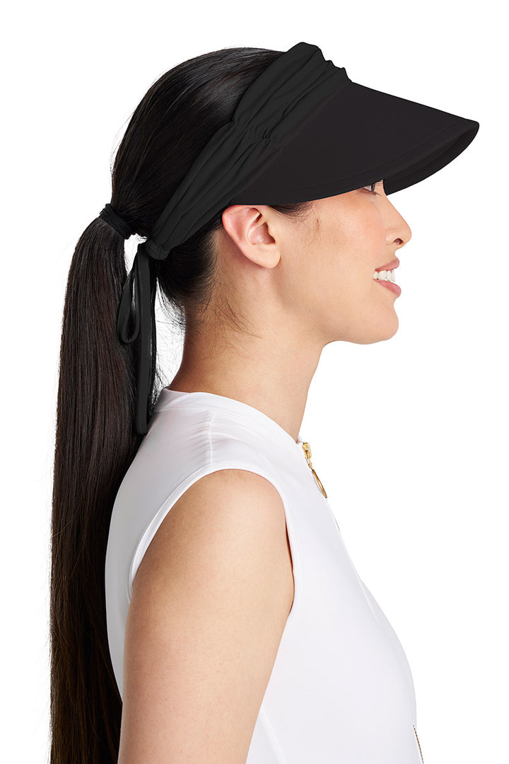 Women's Swim Visor | Black position-6