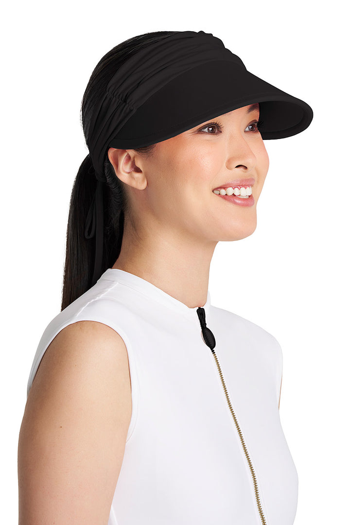 Women's Swim Visor | Black position-7