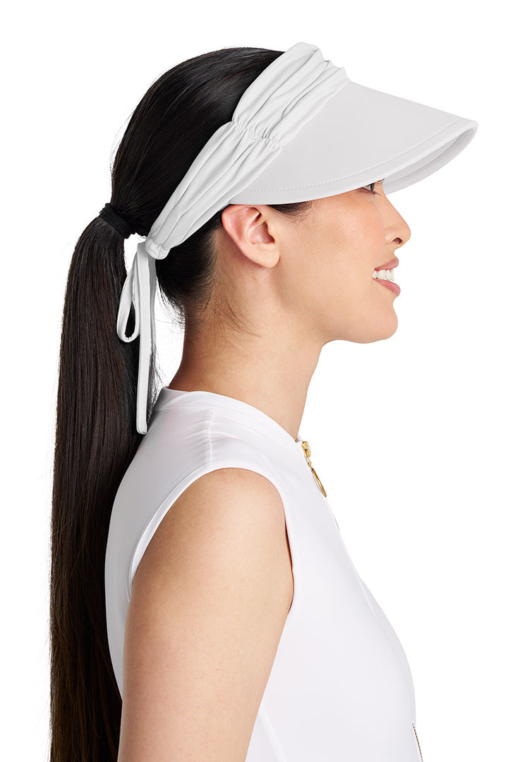 Women's Swim Visor | White position-7