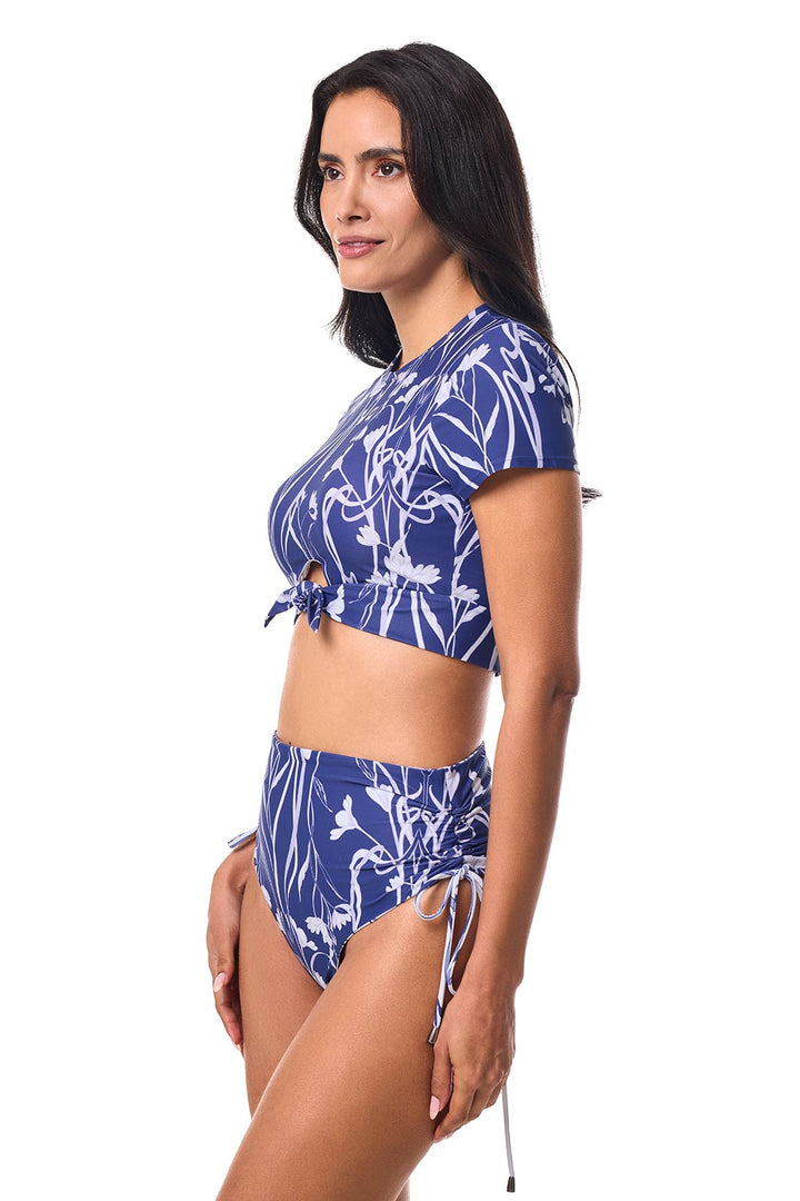 Women's Swim Crop Top | FUTURE DUSK Iris Dusk position-5