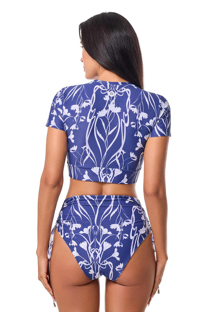 Women's Swim Crop Top | FUTURE DUSK Iris Dusk position-3