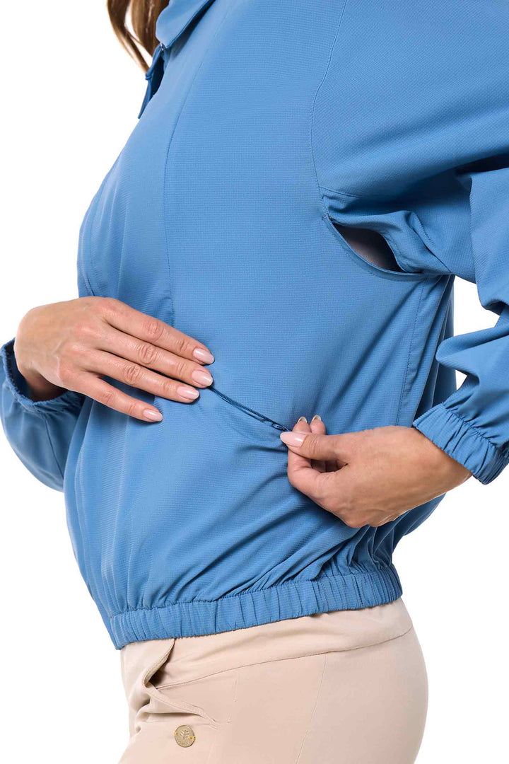 Women's Travel Jacket | Blue Dusk position-11