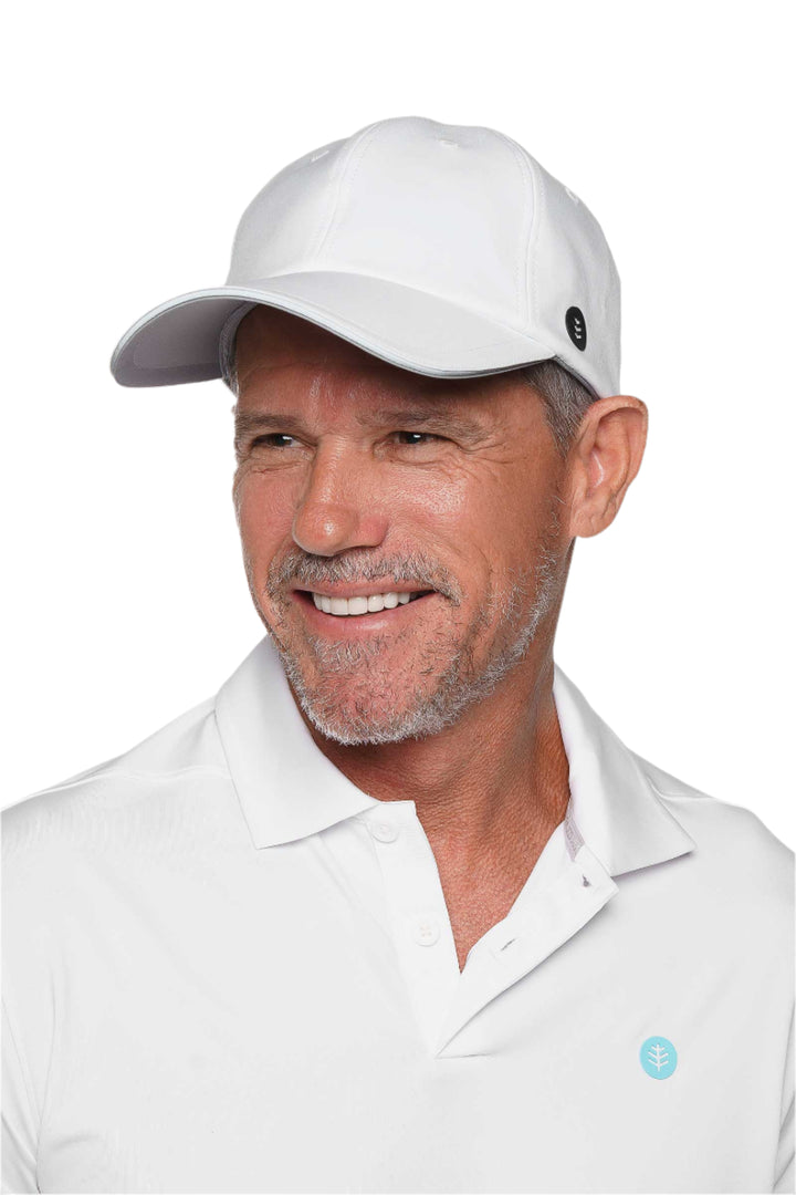 Moisture-Wicking Sports Cap | White position-5