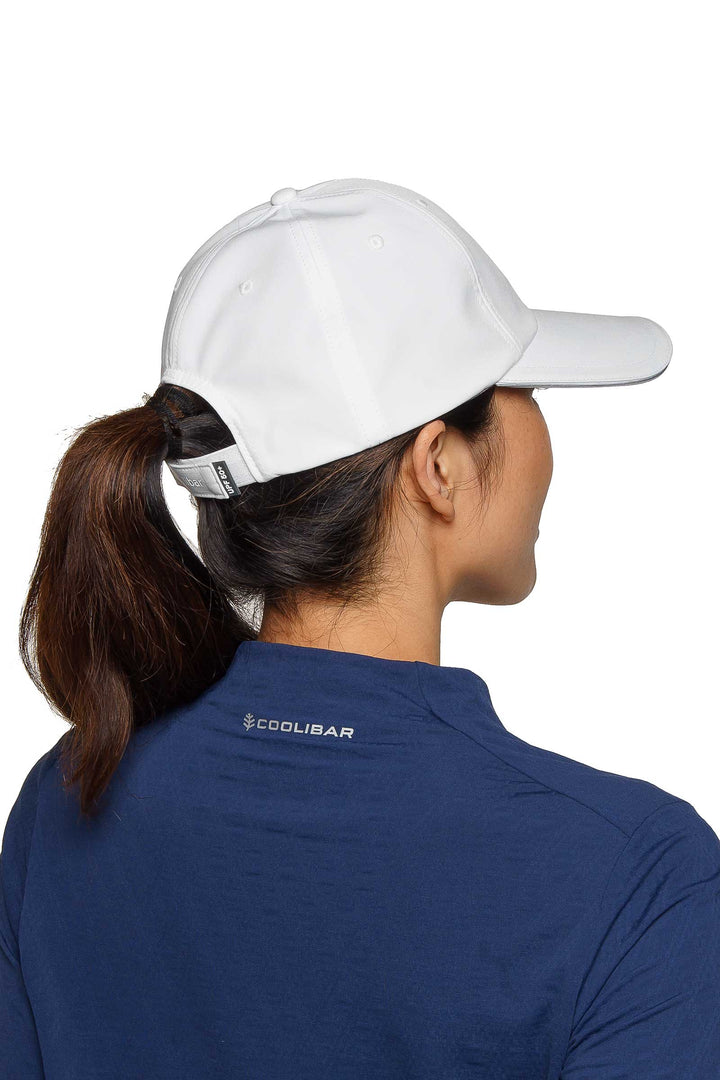 Moisture-Wicking Sports Cap | White position-4
