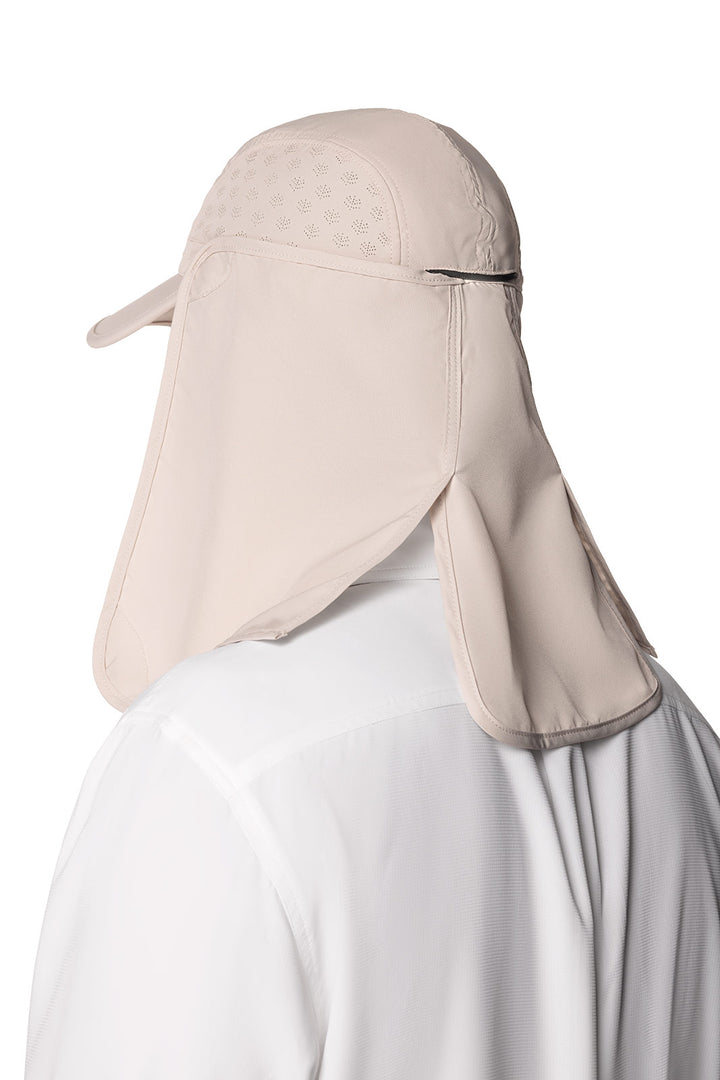Light Weight Neck Drape Hat | Stone position-6