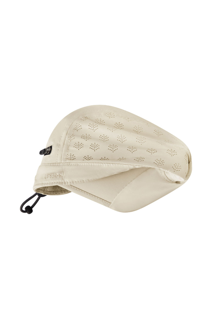 Light Weight Neck Drape Hat | Stone position-3