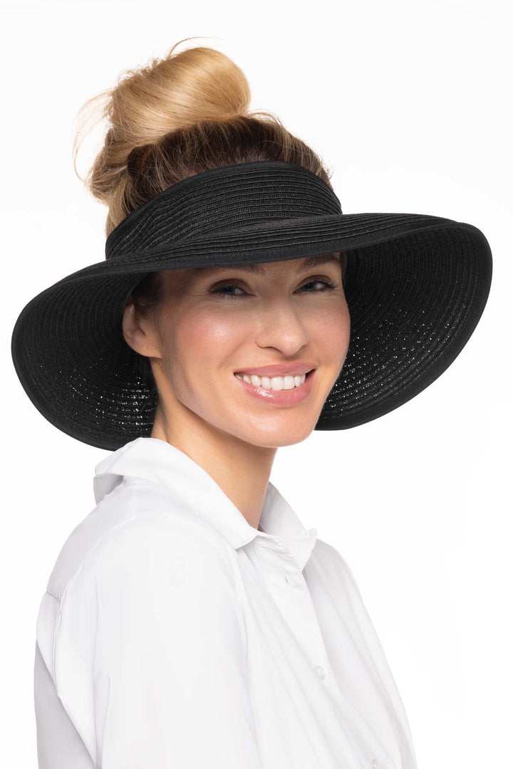 Rolled Braid Visor | Black position-