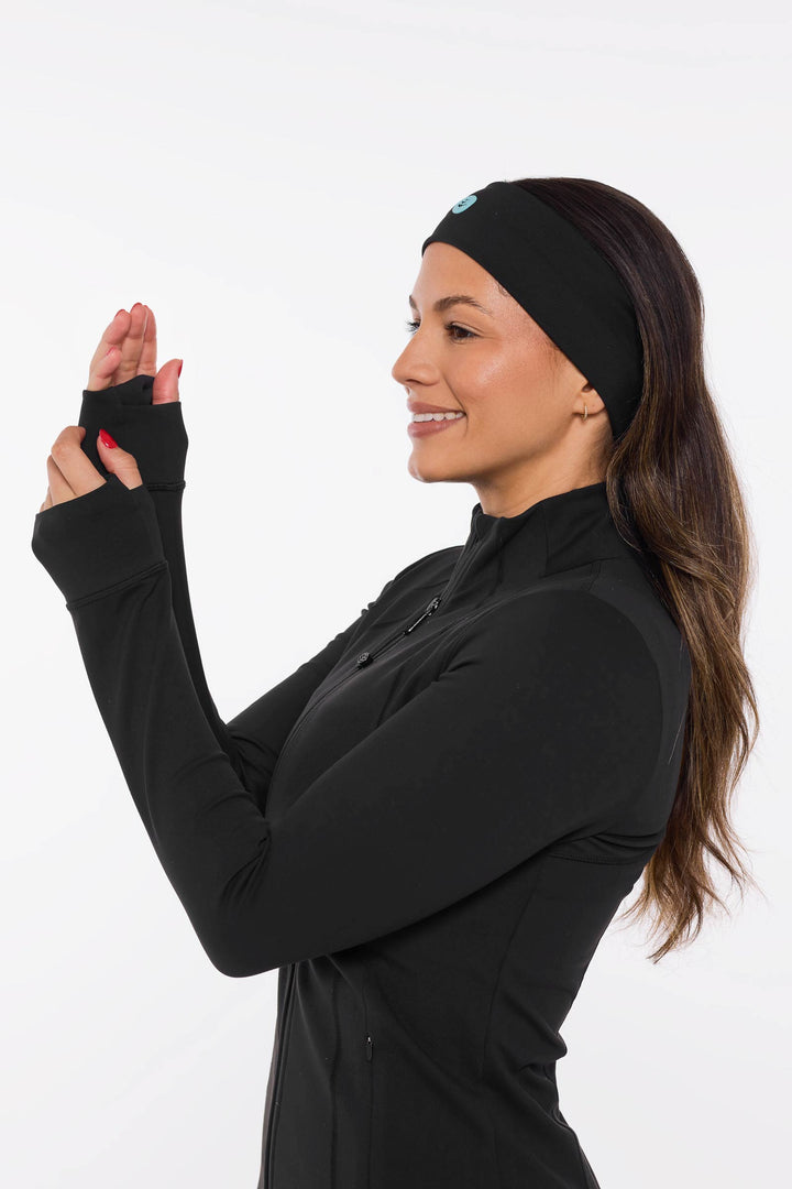 Women's Yoga Jacket | Black position-3