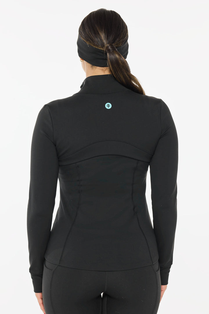 Women's Yoga Jacket | Black position-4