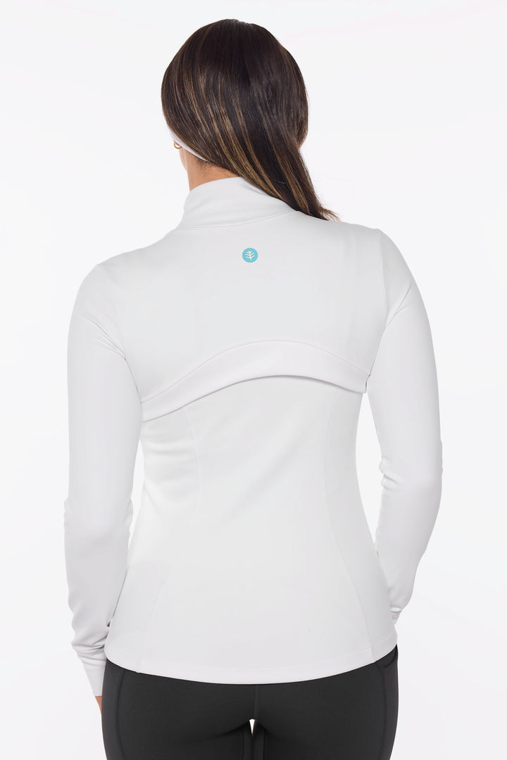 Women's Yoga Jacket | White position-5