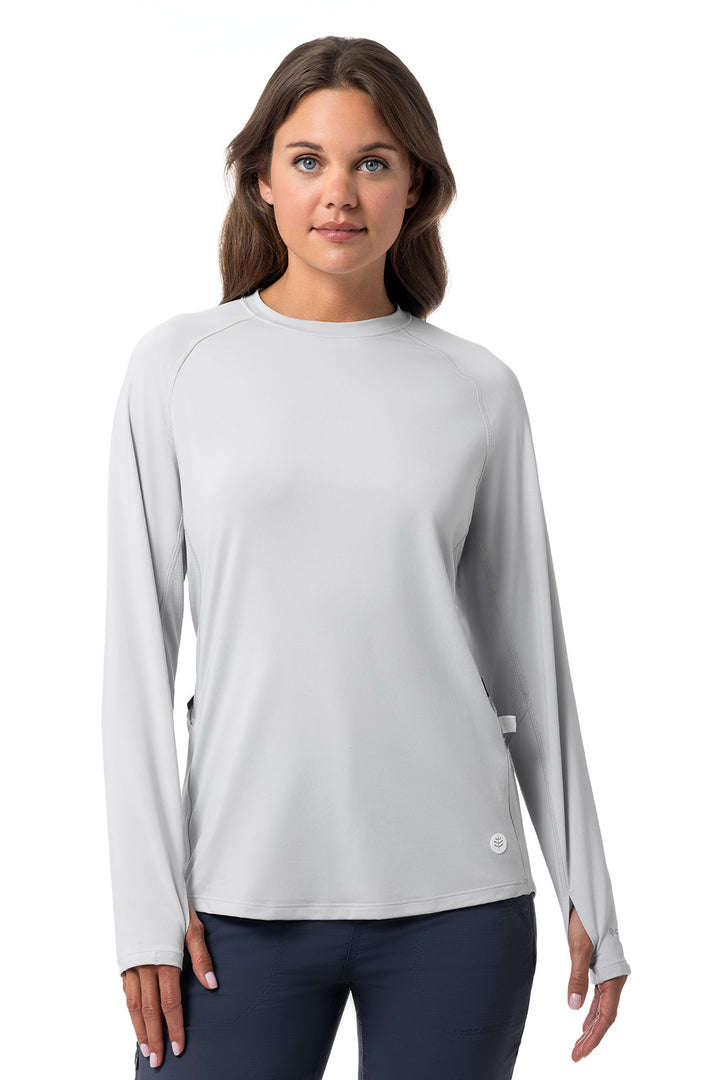 Women's Long Sleeve Boating T-Shirt | Sleek Grey position-3