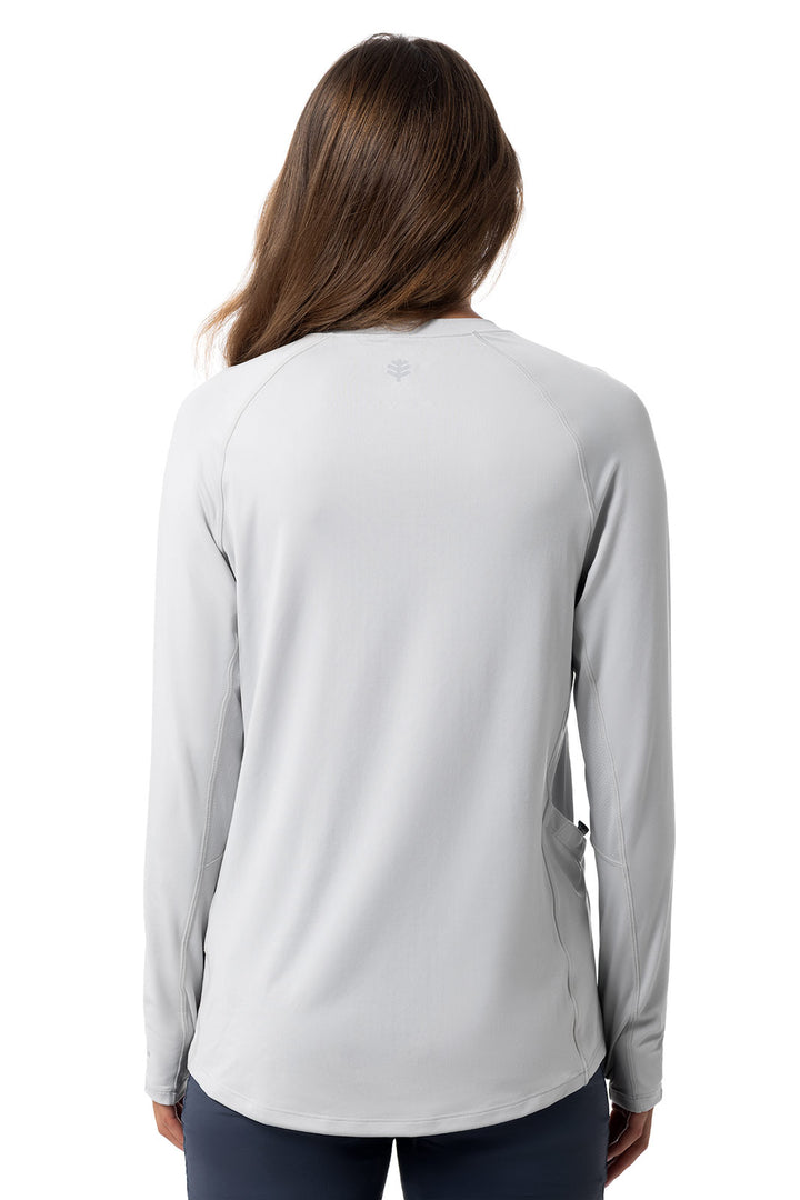 Women's Long Sleeve Boating T-Shirt | Sleek Grey position-2