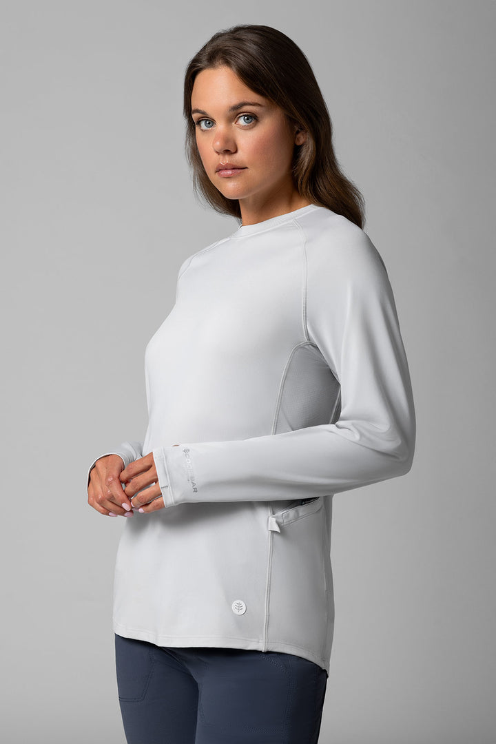 Women's Long Sleeve Boating T-Shirt | Sleek Grey position-8
