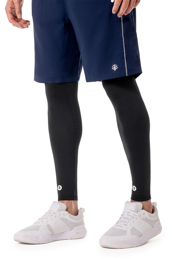Unisex Performance Leg Sleeves | Black position-1