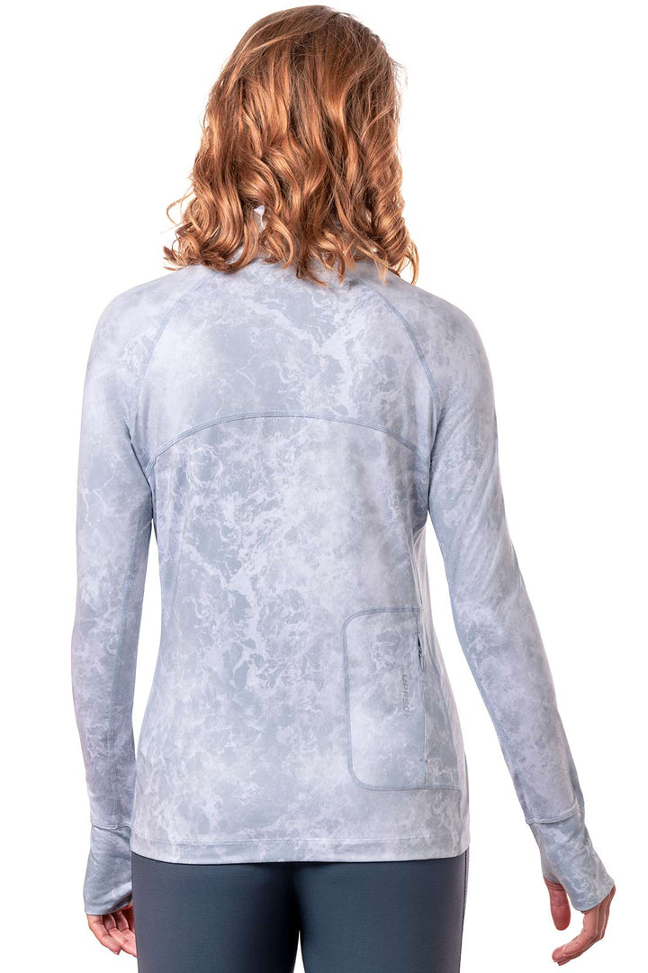 Women's Vented Fishing T-Shirt | Grey Water Print position-7