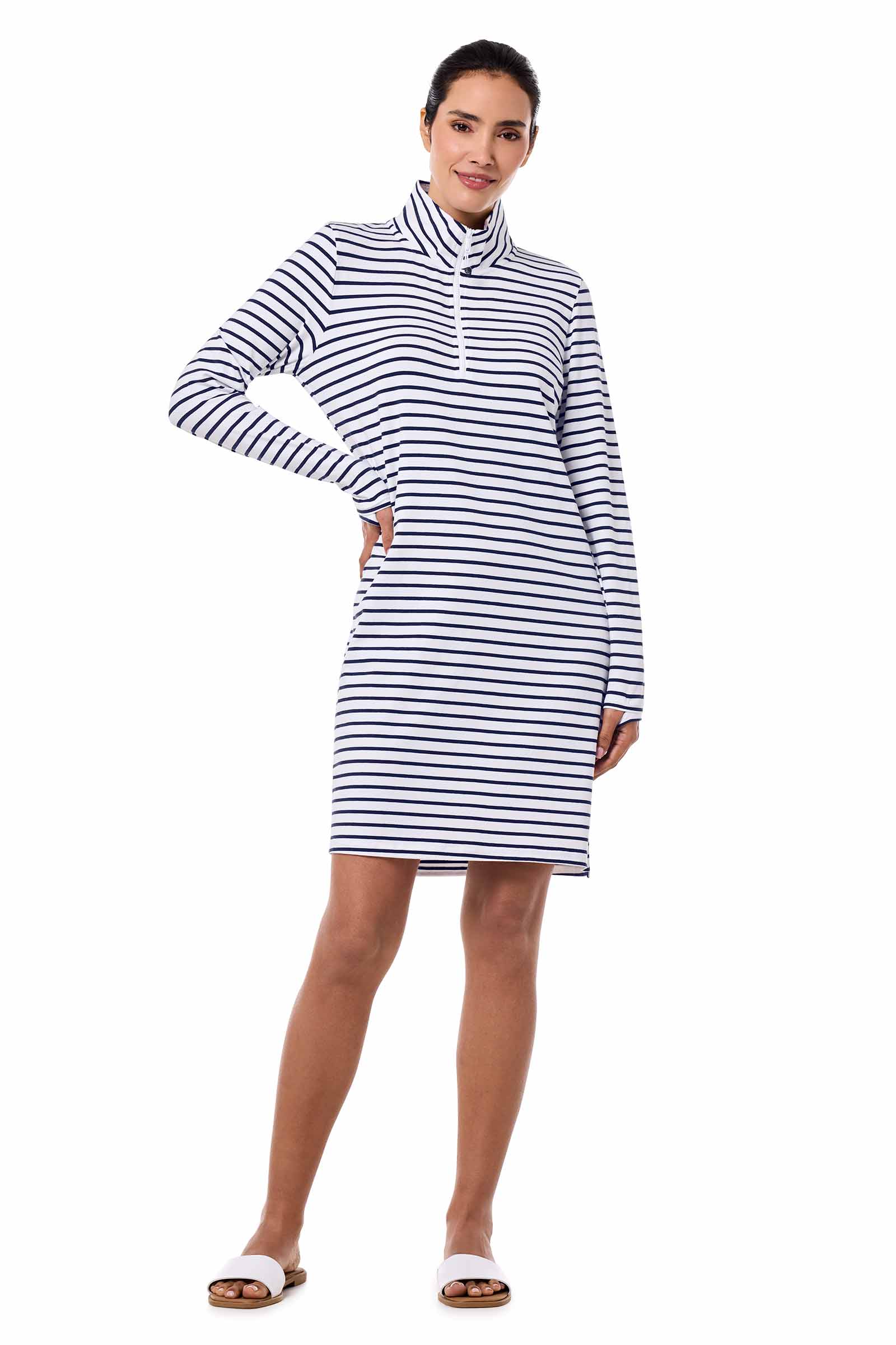 Color_White/Navy Stripe