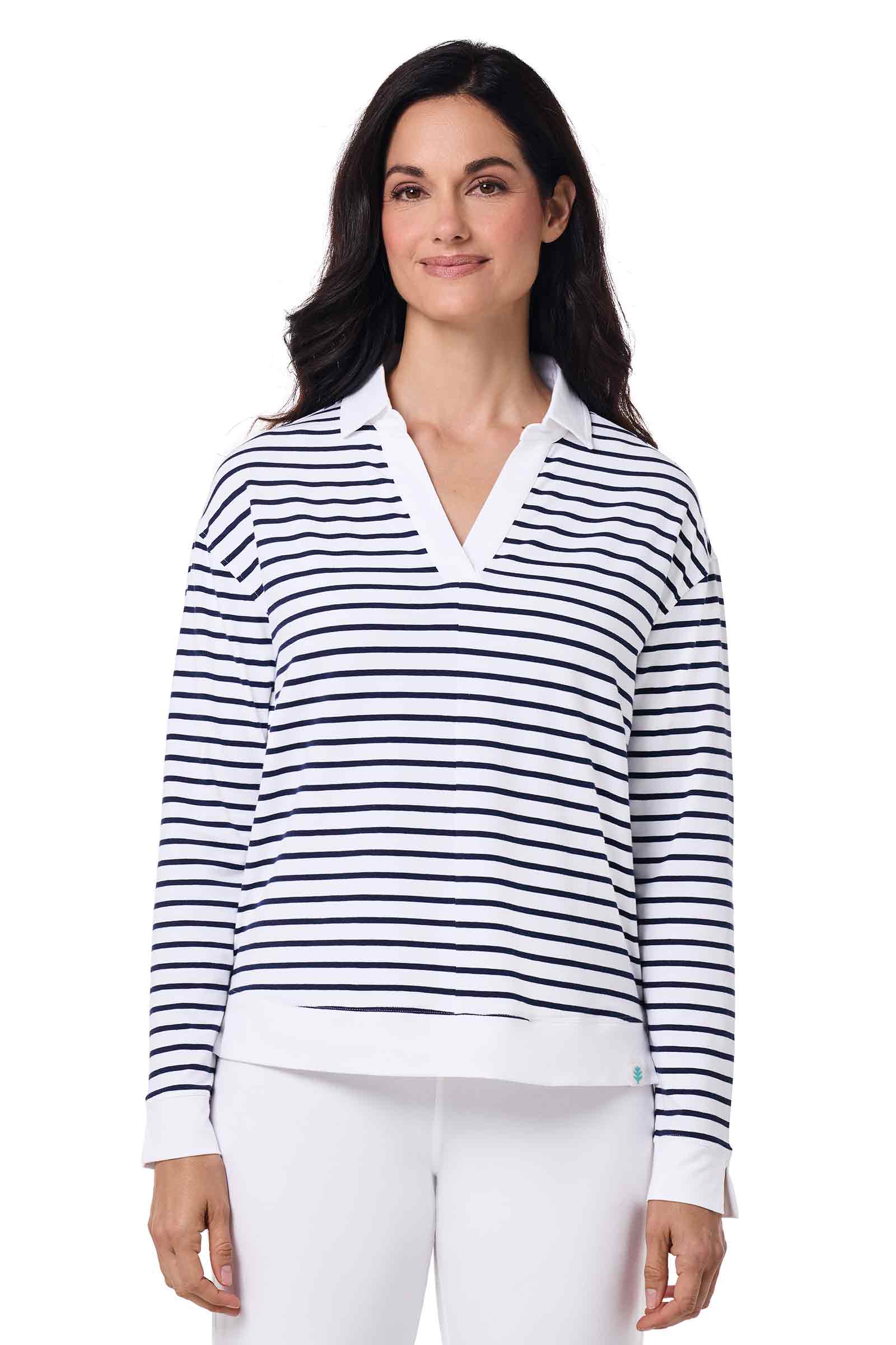 Color_White/Navy Stripe