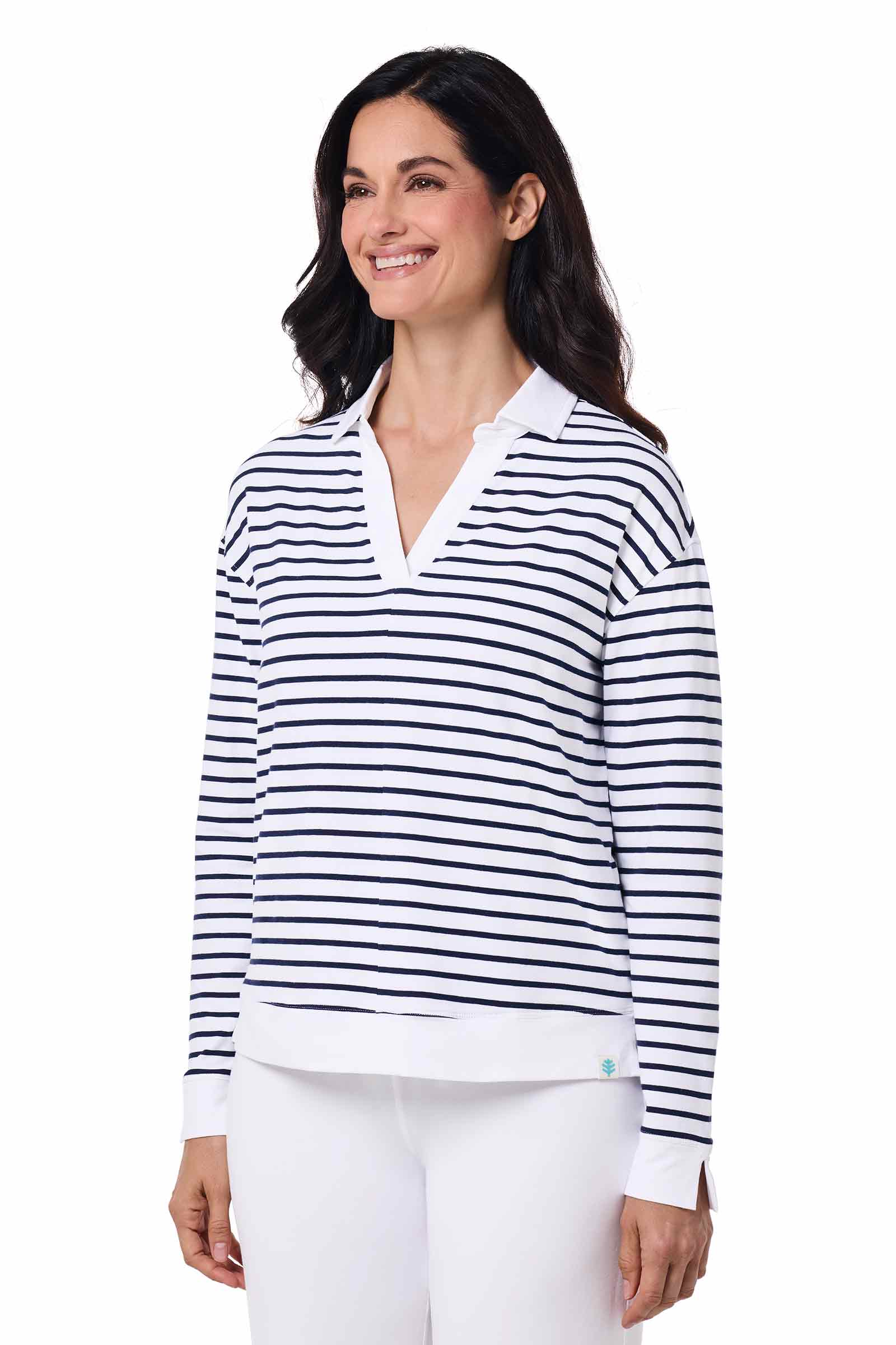 Color_White/Navy Stripe