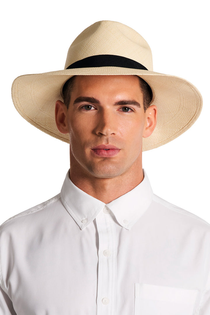 Men's Wide Brim Panama Hat | Natural position-2
