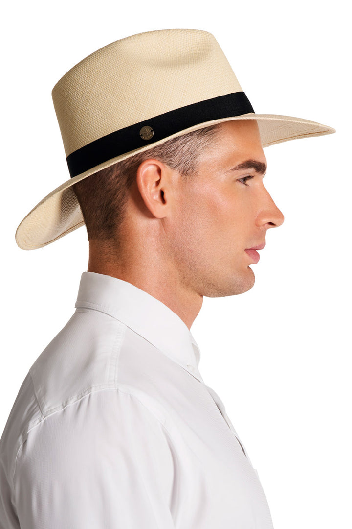 Men's Wide Brim Panama Hat | Natural position-5