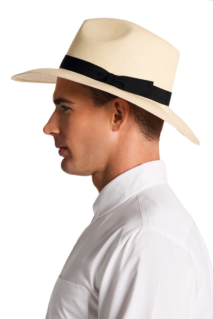 Men's Wide Brim Panama Hat | Natural position-6