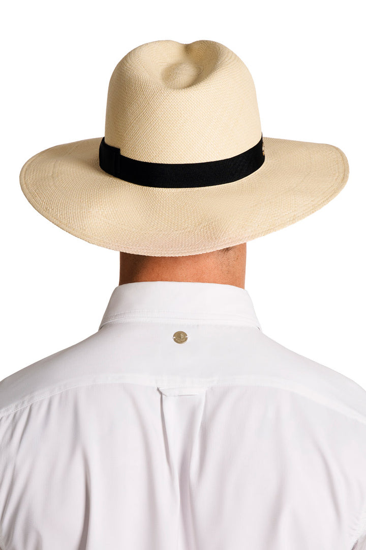 Men's Wide Brim Panama Hat | Natural position-7