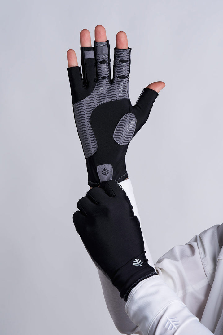 Outdoor Sun Gloves | Black position-7