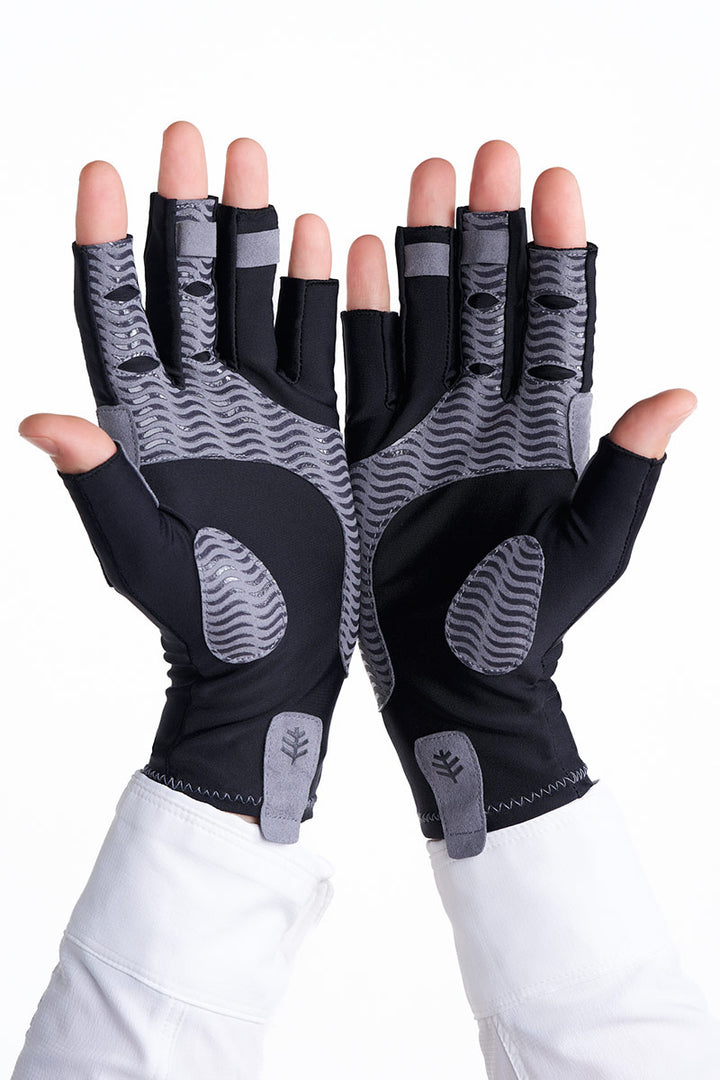 Outdoor Sun Gloves | Black position-4