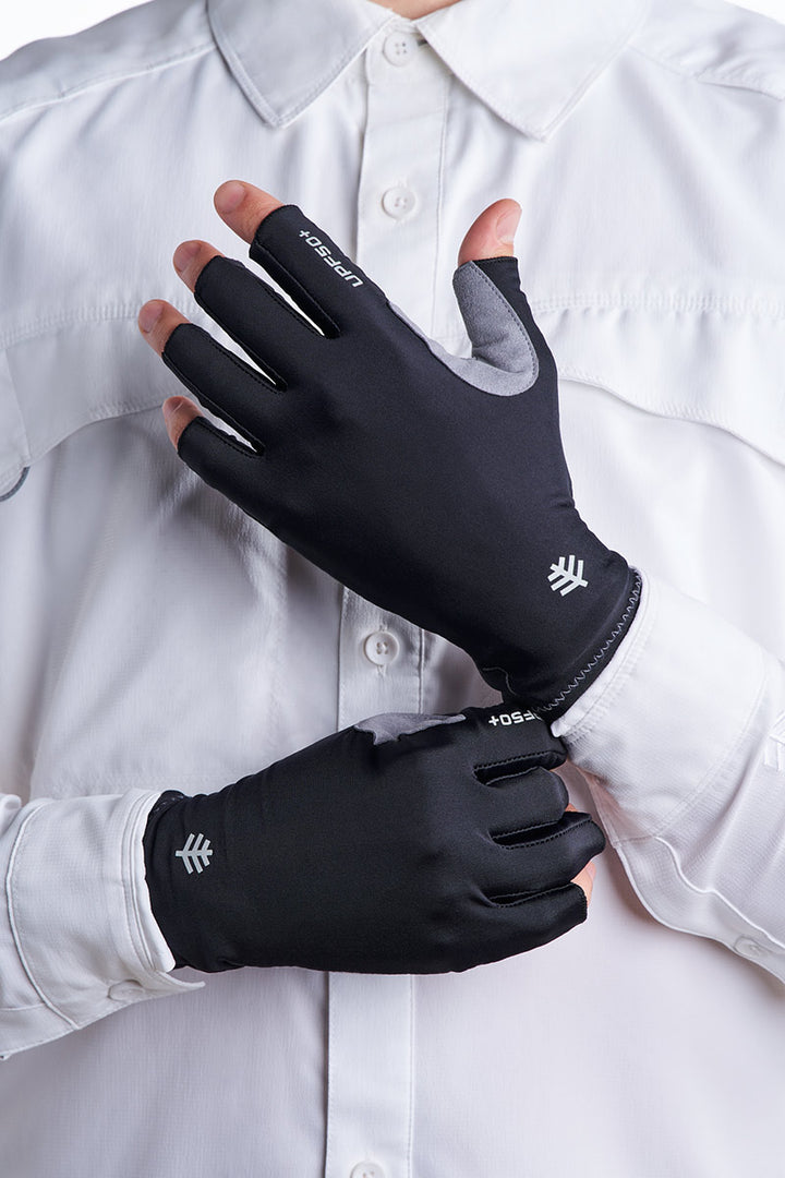 Outdoor Sun Gloves | Black position-2