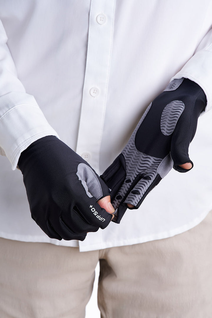 Outdoor Sun Gloves | Black position-3