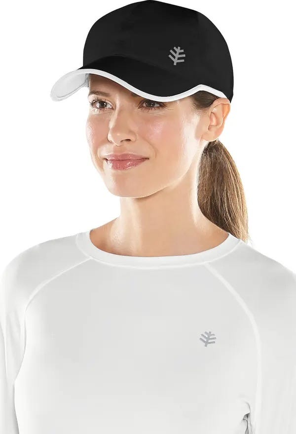 Adjustable Sports Cap | Black/White position-1