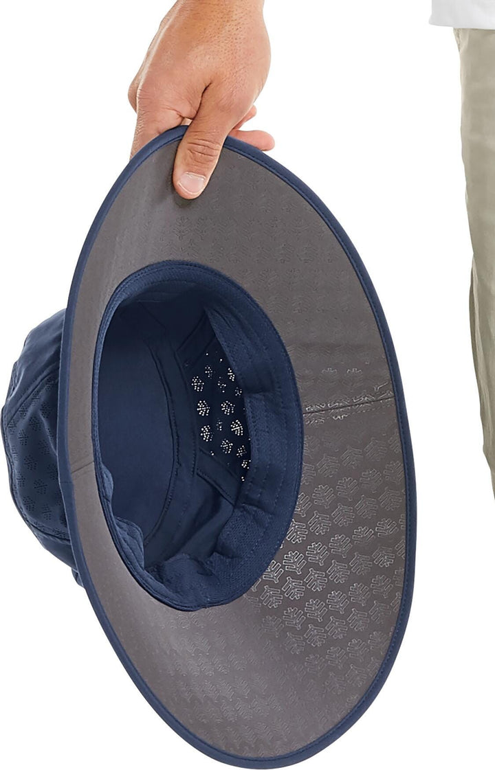 Performance Golf Hat with Wide Brim | Navy position-4