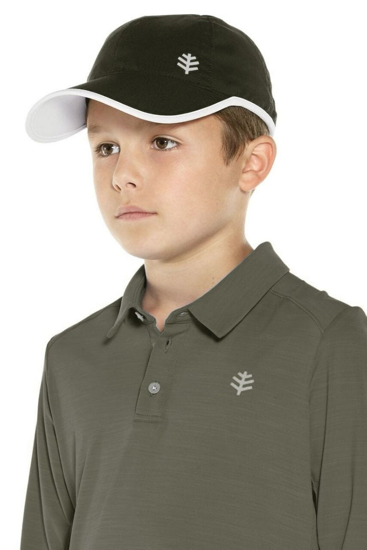 Kids' Sport Cap | Black/White position-2
