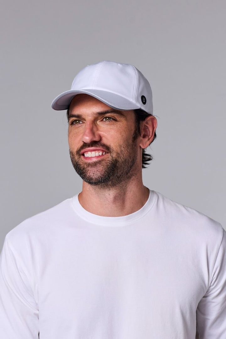 Moisture-Wicking Sports Cap | White position-1