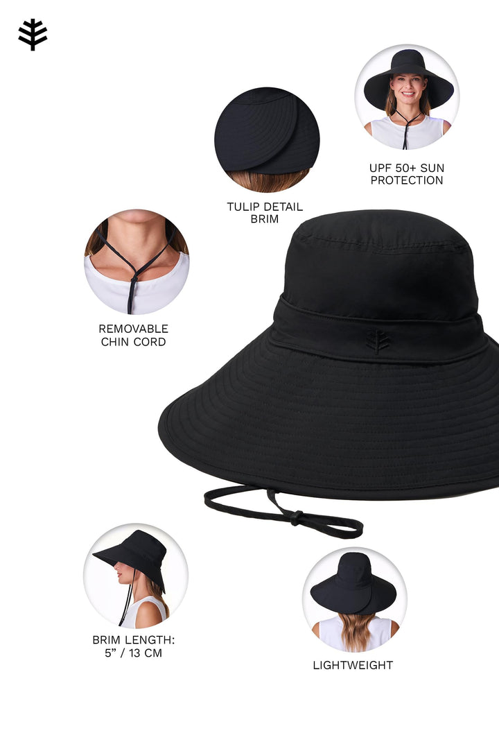 Women's Travel Hat | Black position-4