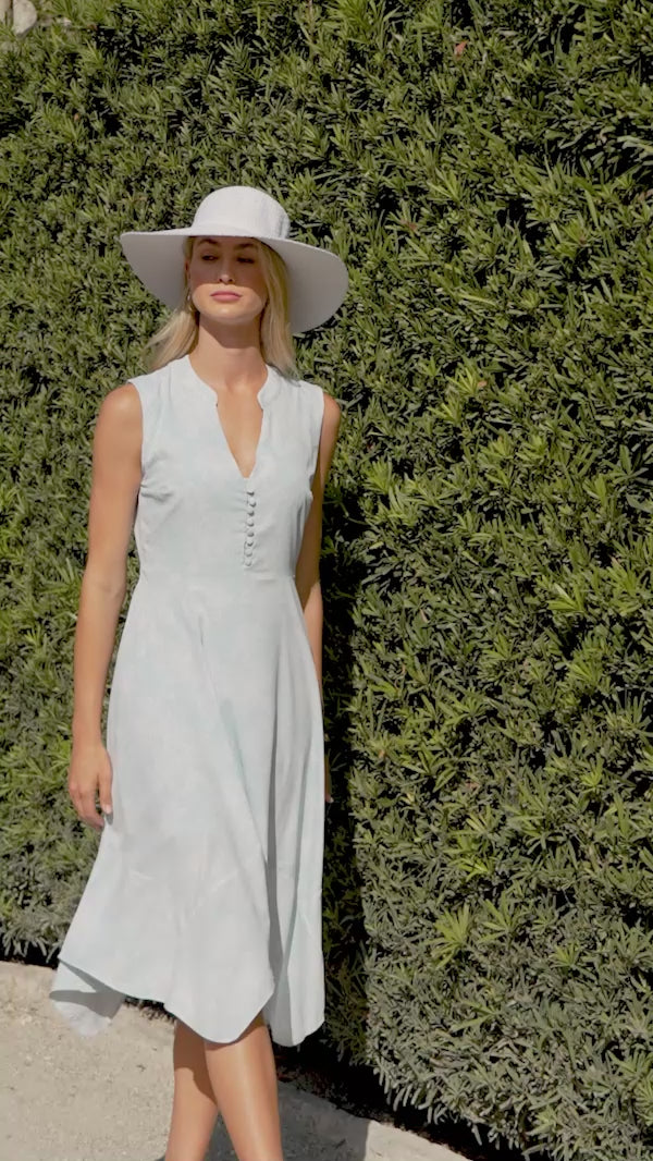 Button Front Dress | Skyride Perfect Peony position-8